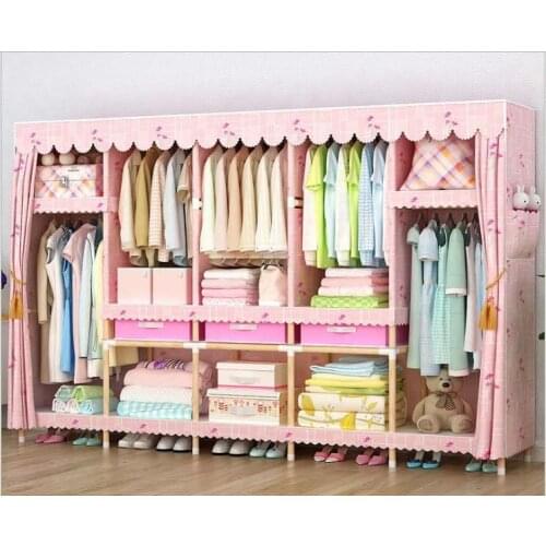 50 setes solid wood wardrobe easy assembled wardrobe length 210 cm