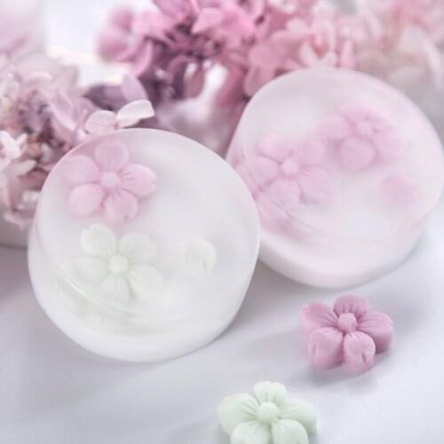 Mini Cute Cherry Blossoms Flowers Petal Essential Oil Soap Candle Silicone Mold DIY Handmde Making Decorating