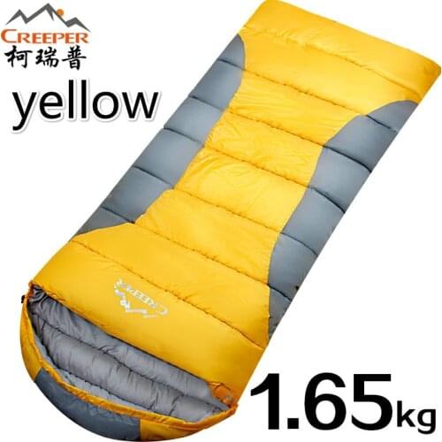 Creeper Mini Ultralight Multifuntion Portable Outdoor Envelope cotton Sleeping Bags Travel Hiking Camping Bag Equipment 1650g