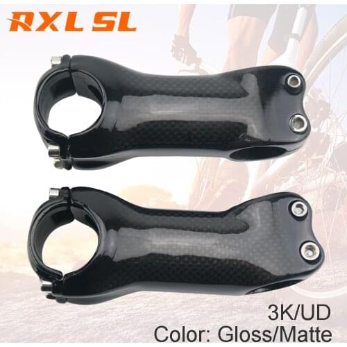 NO Logo Cycling Carbon Stem MTB 31.8mm Stem Carbon Road 6/17 Degree Black 3K Gloss/Matt 70/80/90/100/110/120/130mm Bicycle Stems