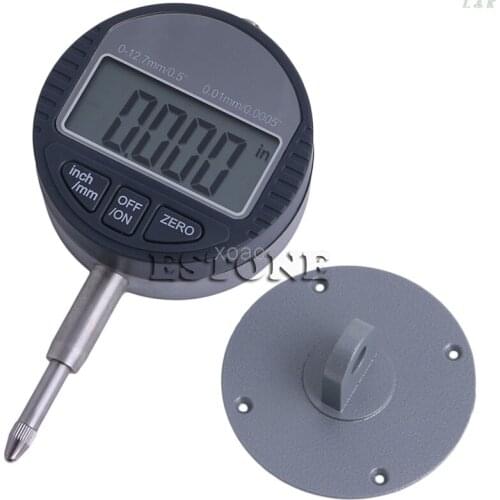 0.01mm/0.0005" Range 0-12.7mm/1" Gauge Digital Dial indicator Precision Tool M03 dropship