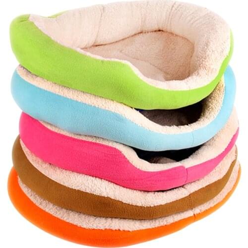 1Pcs 37828*8cm Super Cute Soft Cat Bed Winter House for Cat Warm Cotton Dog Pet Products Mini Puppy Pet Dog Bed Soft Comfortable