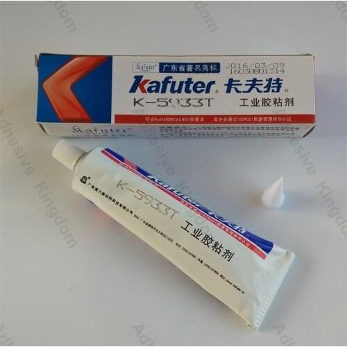 2pcs Kafuter 100g K-5933T RTV silicone transparent industrial adhesives electronic components sealant high temperature