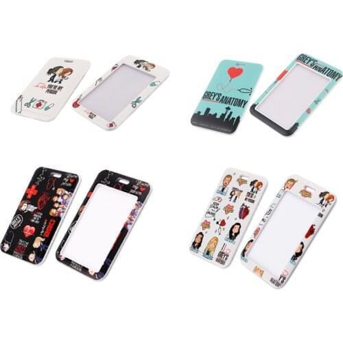 20pcs/lot BH1401 Blinghero Cartoon Doctor Nurse ID Card Holder Name Credit Card Holder Neck Strap Card ID Holder Badge Lanyard