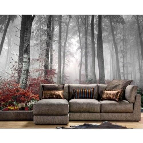 Beibehang Custom 3D natural forest wall murals photo wall 3D room landscape wallpaper living room home decoration 3d wallpaper