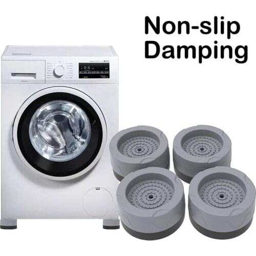 4Pack Anti Vibration Feet Pads Legs Slipstop Silent Skid Raiser Mat Shock and Noise Cancelling For Washing Machine jlrr