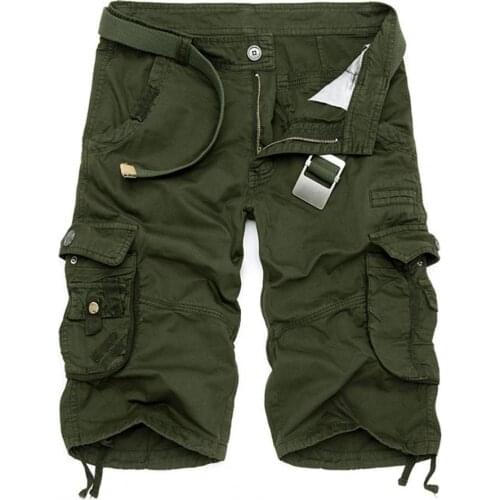 75% Hot Sales!!! Shorts Camouflage Skin-friendly Men Pockets Fifth Cargo Pants for Daily Wear
