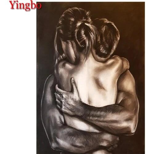 Diamond Painting sexy couple hugging 5d Diamond Embroidery Full Display Diamond Mosaic Cross Stitch Bedroom decoration art