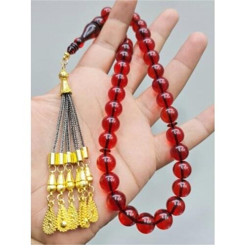 Islamic Tasbih Muslim Rosary Beads 33 Prayer Rosary For Men Bracelet For Men Accessory amber oltu amber stone Handmade Turkey