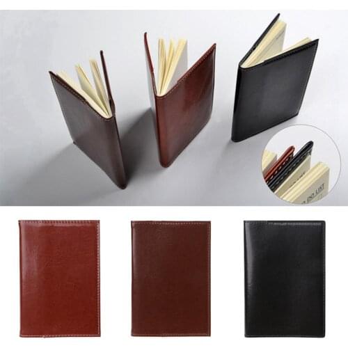 Mini Pocket Notebook Portable Journal Diary Book PU Leather Cover Note Pads