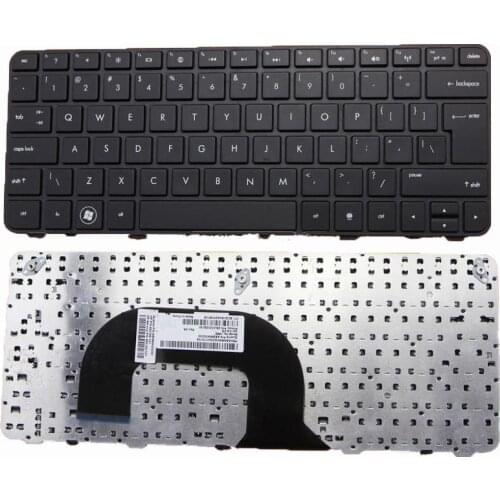 US Keyboard For HP Pavilion DM1-3000 DM1-4000 Series BLACK FRAME BLACK Big Enter Reprint New Laptop Keyboards