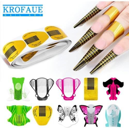 Формы для наращивания ногтей Krofaue China At AliExpress