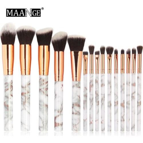 Hot Selling 15 Sets Eyelash Brush Blush Contour Brush Eyeshadow Brushes Makeup Brush Cosmetic Tools Gift for Women
