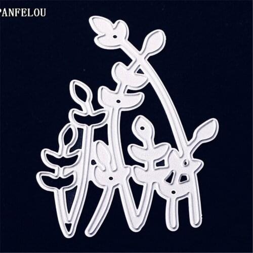 PANFELOU Metal craft grass shape paper die cutting dies for Scrapbooking/DIY Easter wedding Halloween cards