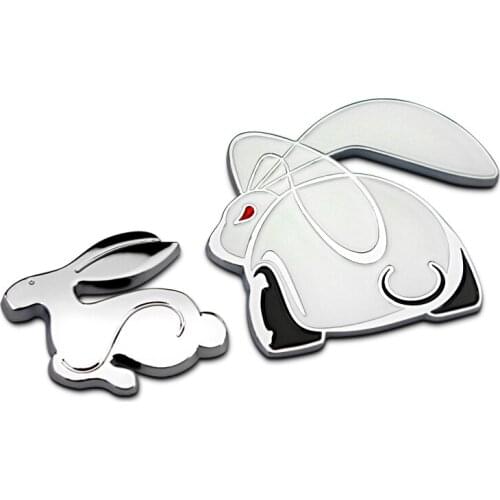1 Pcs Rabbit badge Emblem for VW Golf R20 Scirocco Auto Refitting Car Stickers Car Styling