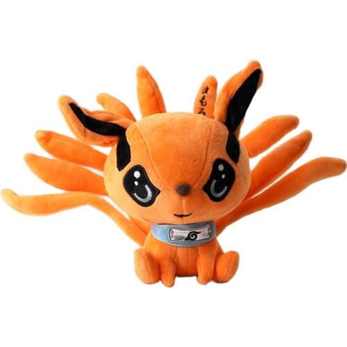 17cm Narutos Shippuden Plush Toy Kurama Kyuubi Nine Tales Fox Soft Stuffed Doll
