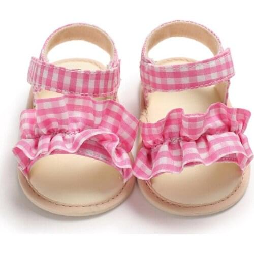 2020 New Brand Kid Toddler Baby Girl Sandals Party Princess Sandals Summer Ruffle Beach Shoes