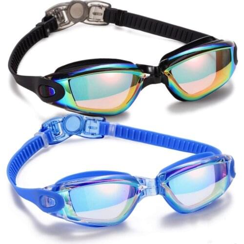 Swimming Goggles No Leaking Anti Fog UV Protection Triathlon Swim Goggles with Case for Adult Men Women Youth Kids Child