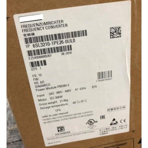 Original In New box 6SL3210-1PE26-0UL0