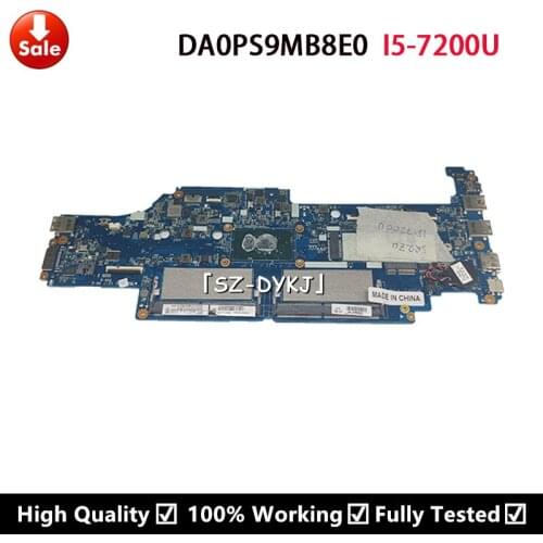 For Lenovo YOGA 13 S2 Original Mainboard I5-7200U DA0PS9MB8E0 REV:E Laptop Motherboard