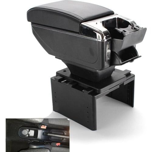 For citroen C3 armrest box central Store content box decoration products accessories With USB interface