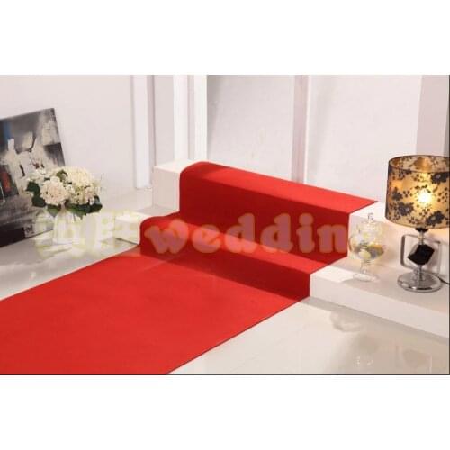 Luxury Wedding decoration Red Wedding Carpet Runner 1 meter width 20 meter length wedding party decoration supply wedding aisle