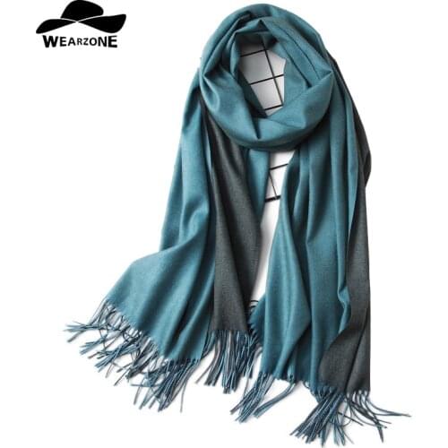 Luxury Brand Scarf Unisex 2017 Female Male Best Quality Wool Cashmere Scarf Pashmina Tassels Hit color Women Men Wrap