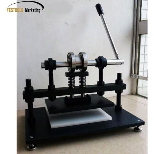 Manual die cutting machine, leather leather indentation / cutting machine, punch leather die cutting machine