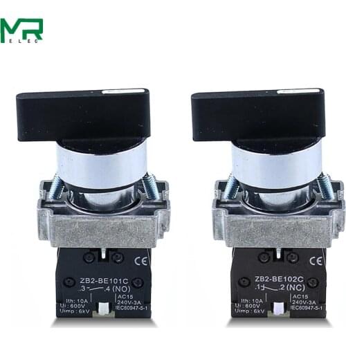 22mm XB2-BJ33 XB2-BJ45 XB2-BJ53 2NO/1NO1NC 2/3 position Self locking / self resetting Long handle Knob switch