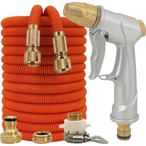 High Pressure Hose Garden Watering Hose Retractable Washing Water Gun Powerful Hose Laundry Room Garden Water Supply System