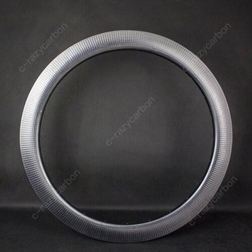 700C Carbon Dimple 58mm Aerodynamic Carbon Dimple Rims Road Bicycle Road Disc Brake Rims Clincher/Tubeless/Tubular