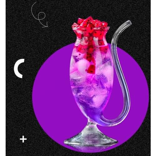 Wine Whiskey Glass Cup Transparent Heat Resistant Glass Sucking Juice Milk Cup Tea Wine Cups Cocktail Drinking Glasses Canecas