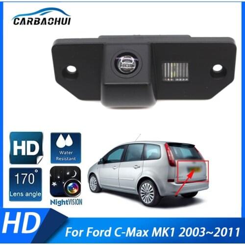 Waterproof Car Rear View Reverse Camera 170 Degrees Wide Angle Parking Backup Camera For Ford C-Max MK1 2003~2009 2010 2011