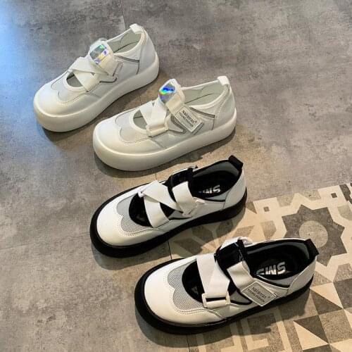 New Women Sneakers Solid Color Platform Thick Bottom Ladies Flats Breathable Vulcanized Shoes Casual Female Sports Shoes 2021