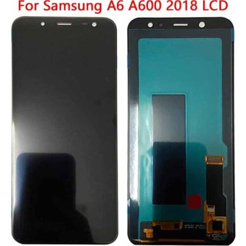 Super AMOLED A6 LCD For SAMSUNG Galaxy A6 2018 A600 A600F A600FN LCD Display with Touch Screen Digitizer Assembly