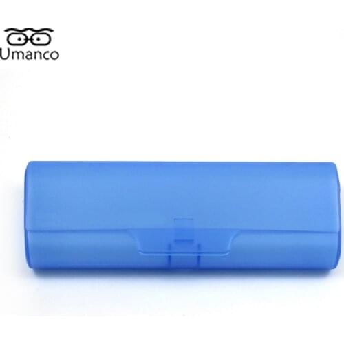 2021 Lightly Plastic Reading Glasses Box For Men Women Colorful Rectangle Glasses Case Without Glasses Cloth Male Female