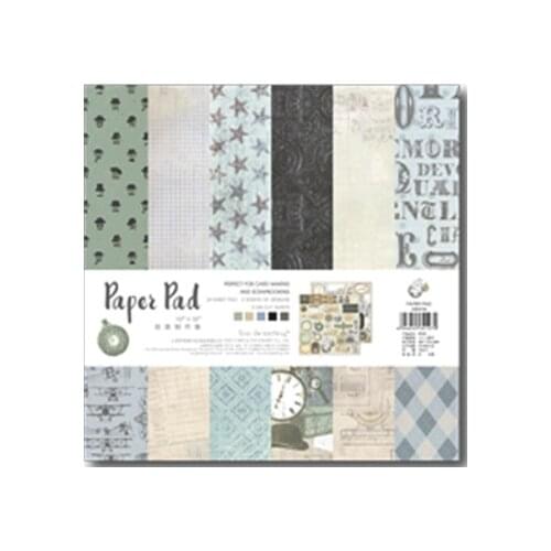 25.5*25.5cm Scrapbooking paper pack of 24 sheets handmade craft paper craft Background pad PP009