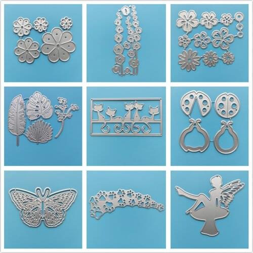 27 Styles) 2021 Flowers Animals Metal Cutting Dies DIY Scrapbooking Paper Photo Album Crafts Mould Punch Embossing Stencils