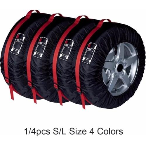 1Pcs 4pcs Car Spare Tire Cover Wheel Protection Cover Storage Bag Winter Summer Auto Tyre Accessories Vehicle Wheel Protector