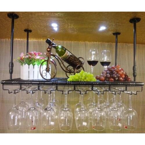 60*35CM BAR wine rack cup holder Red wine cup goblet wine glass rack fashion wine hanging cup holder fashion underslung cup rack