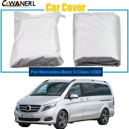 Car Cover For Mercedes-Benz V-Class V260 Outdoor Anti-UV Sun Snow Rain Dust Resistant Windproof MPV Cover