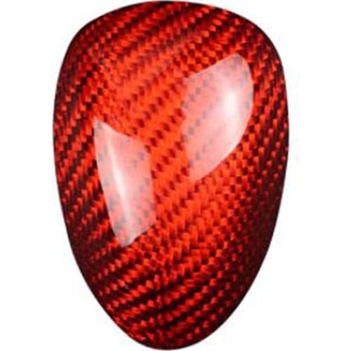 For Cadillac ATS-L XTS 2012-2019 Carbon Fiber Red Sticker Car Gear Shift Knob Decoration Cover Trim Accessories