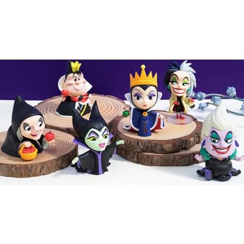 Disney Villains Series Maleficent Ursula Evil Witch 10cm Action Figure Doll Toys Gifts for kids Collection Model Decoration