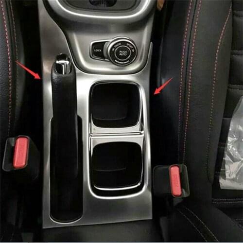 Fit For Suzuki Vitara Escudo 2015 2016 2017 Gear Box Moulding Trims ABS Chrome The Water Cup Holder Decorative Box Handbrake