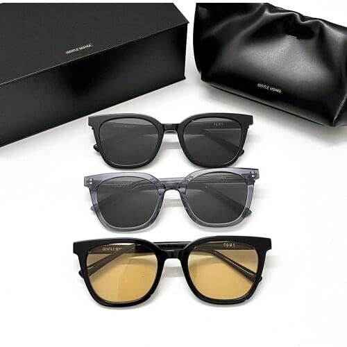 High Quality 2021 Tomy Sunglasses Korea Brand GENTLE Sunglasses Women Men Polarized UV400 Square Frames With Original Packing