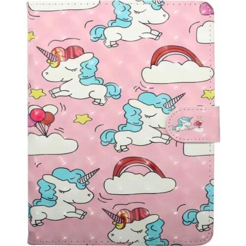 Smart Case For Apple iPad 2 3 4 9.7 inch Smart Cover Funda Tablet Silicone PU Leather 3D Painted Stand Capa Skin Shell Coque