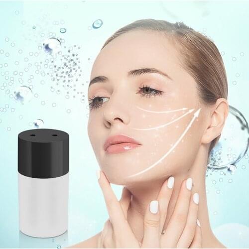 Double Spray Humidifier Portable Mist Humidifier With LED Light Summer Winter Dry Humidifier Sleep Office Air Moisturizing Tool