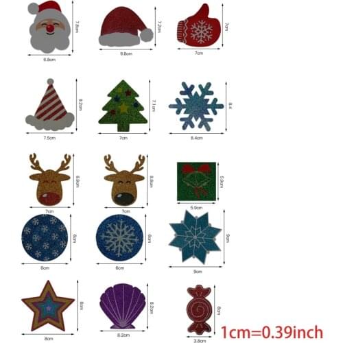 Women Christmas Pasties Nipple Cover Glitter Cartoon Santa Elk Snowflake Disposable Breast Stickers Self-Adhesive Holiday Invisi