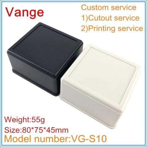 1pcs/lot desktop electronic junction box 80*75*45mm ABS plastic instrument shell chassis for industrial control device