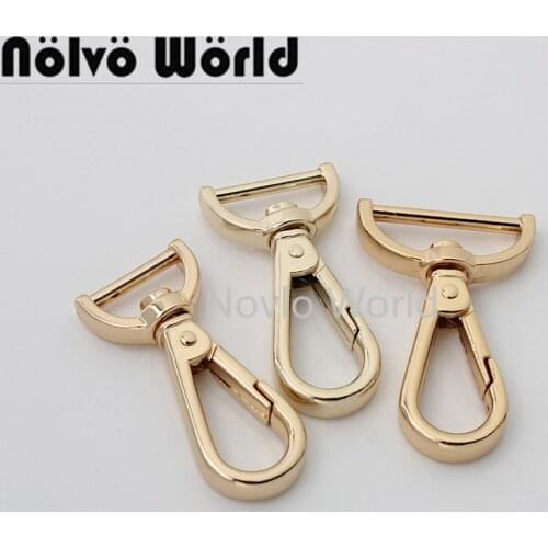 10-50pcs 4 colors 3 sizes 48*16mm 48*19mm 49*25mm metal snap hook for woman leather handbag swivel clasp chain purse hardware